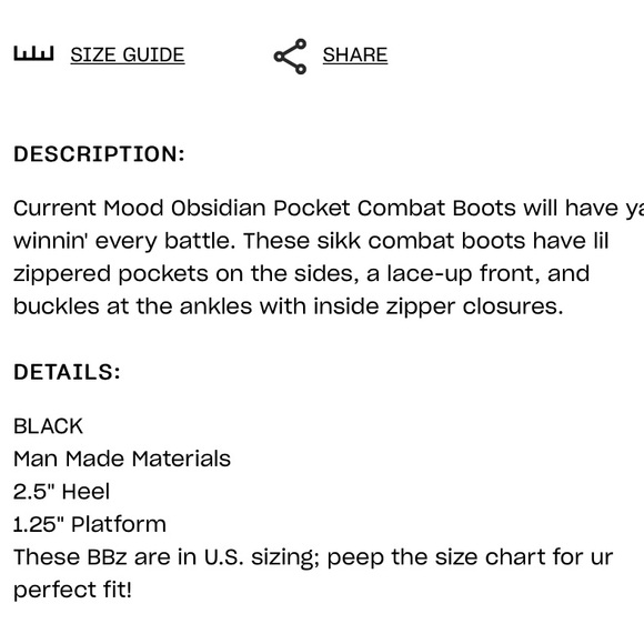 Current Mood “Obsidian” Pocket Boots - Picture 5 of 5